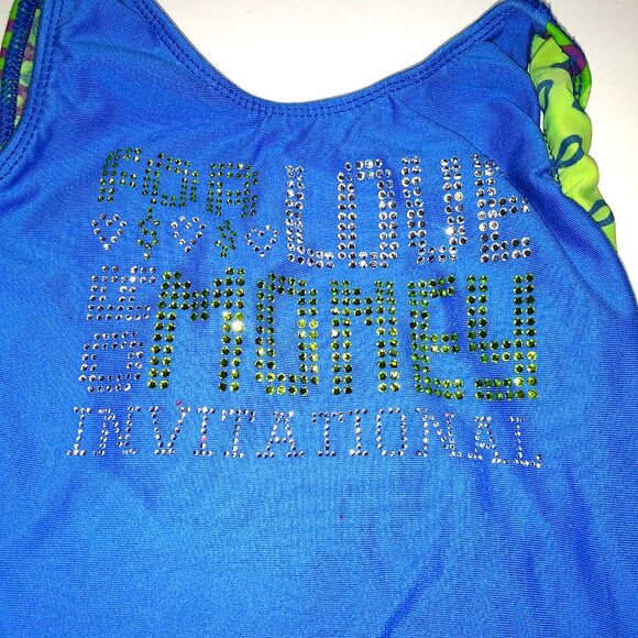 Motionwear Leotard "For Love or Money Invitational" size Medium child MC 8-10 - Picture 3 of 5